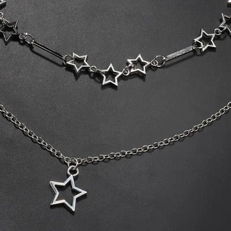 Wholesale Star Layered Necklace Set